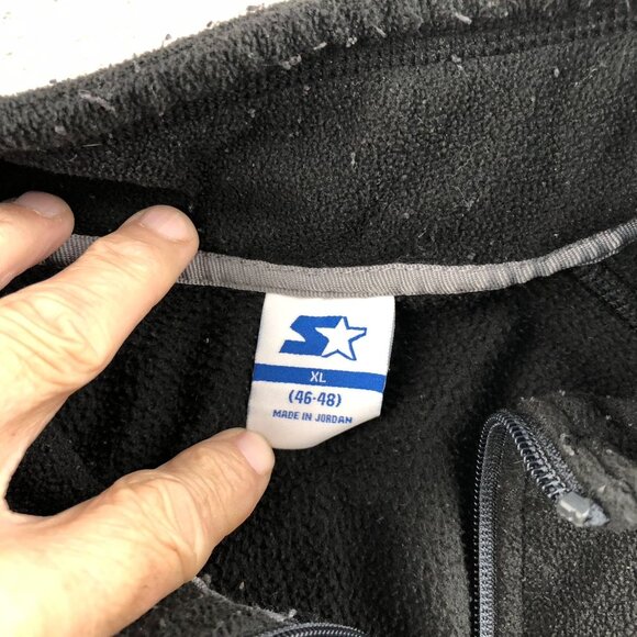 Starter Men's Fleece Jackets Size XL Lot of Two 1/4 Zip Pullover Stand Collar Co - Picture 14 of 16